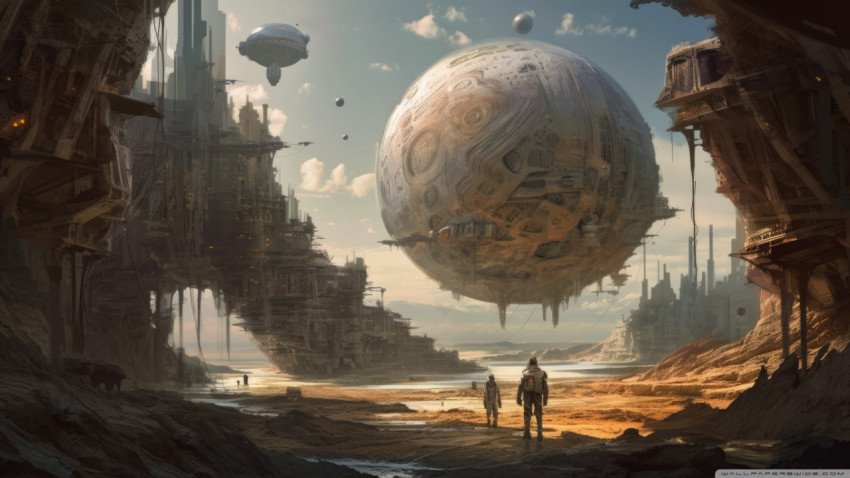 Exploring new worlds wallpaper 1366x768