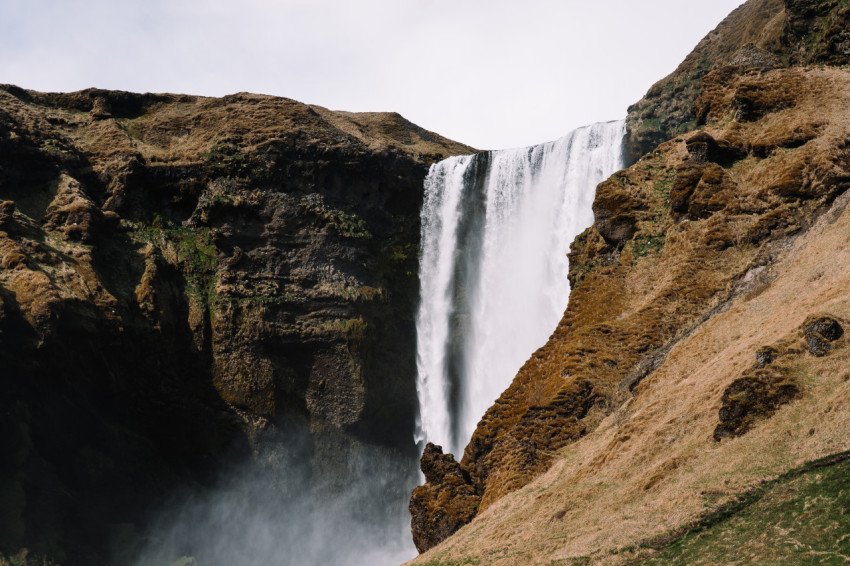 Skogafoss waterfall iceland free photo