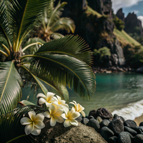 Summer theme on hawaii  wallpaper  perfect composi