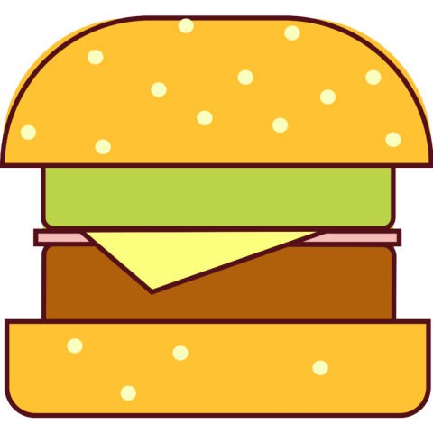 Burger Free Yummy Food Vectors PNG Icon Download